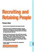 Recruiting and Retaining People