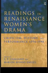 Readings in Renaissance Women's Drama