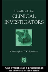 Handbook for Clinical Investigators