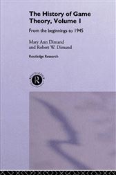 History Of Game Theory, Volume 1