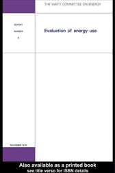 Evaluation of Energy Use