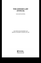 Jewish Law Annual Volume 14