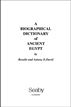 Biographical Dictionary of Ancient Egypt