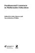 Fundamental Constructs in Mathematics Education