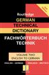 German Technical Dictionary (Volume 2)