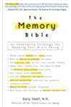 The Memory Bible