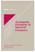 Asymptotic Formulae in Spectral Geometry