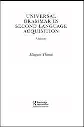 Universal Grammar in Second-Language Acquisition