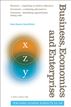 Business, Economics and Enterprise
