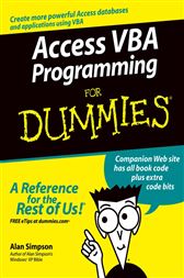Access VBA Programming For Dummies