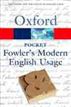 Pocket Fowler's Modern English Usage