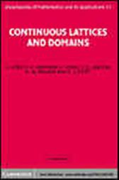Continuous Lattices and Domains
