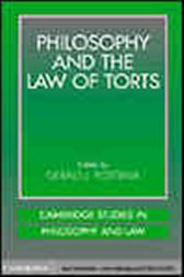 Philosophy and the Law of Torts