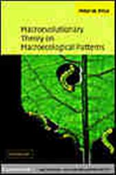 Macroevolutionary Theory on Macroecological Patterns