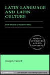 Latin Language and Latin Culture