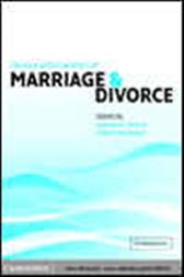 The Law and Economics of Marriage and Divorce