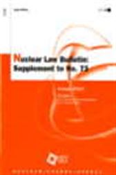 Nuclear Law Bulletin:  Croatia:  Act on Nuclear Safety (promulgated on 21October 2003)
