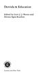 Derrida and Education