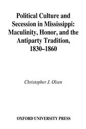 Political Culture and Secession in Mississippi