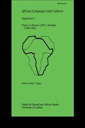 Papers in Honour of R.C. Abraham (1890-1963)