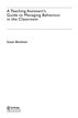 A Teaching Assistant's Guide To Managing Behaviour In The Classroom