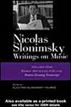 Nicolas Slonimsky Writings On Music  Vol 1