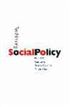 Rethinking Social Policy