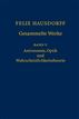 Felix Hausdorff - Gesammelte Werke Band 5: Astronomie, Optik und Wahrscheinlichkeitstheorie (v. 5) (German and English Edition)