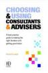 Choosing & Using Consultants & Advisors