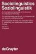 Ammon, Ulrich; Dittmar, Norbert; Mattheier, Klaus J.; Trudgill, Peter: Sociolinguistics / Soziolinguistik. Volume 3