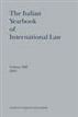 The Italian Yearbook of International Law , Volume 13 (2003)