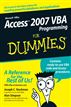 Access 2007 VBA Programming For Dummies