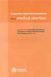 Frequently Asked Clinical Questions about Medical Abortion pdf Frequently Asked Clinical Questions about Medical Abortion cover