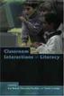 Classroom Interactions in Literacy