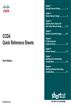 CCDA Quick Reference Sheets