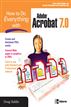 How to Do Everything with Adobe Acrobat 7.0