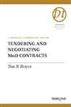 Tendering and Negotiating MoD Contracts