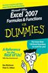 Microsoft Office Excel 2007 Formulas & Functions For Dummies