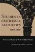 Studies in Criticism and Aesthetics, 1660-1800