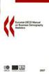 Eurostat-OECD Manual on Business Demography Statistics