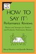 How To Say It Performance Reviews