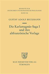 Die Karlamagnús-Saga I und ihre altfranzösische Vorlage