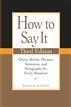 How to Say It, Third Edition