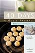 40 Days In God's Presence