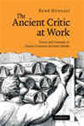 The Ancient Critic at Work