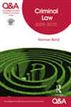 Q&A Criminal Law 2009-2010