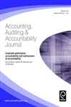 Corporate Governance, Accountability and Mechanisms of Accountability