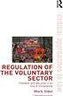 Regulation of the Voluntary Sector