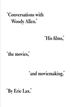 Conversations with Woody Allen