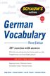 Schaum's Outline of German Vocabulary